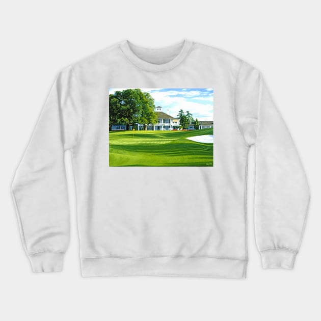 18th Hole at Augusta National Crewneck Sweatshirt by terryhuey